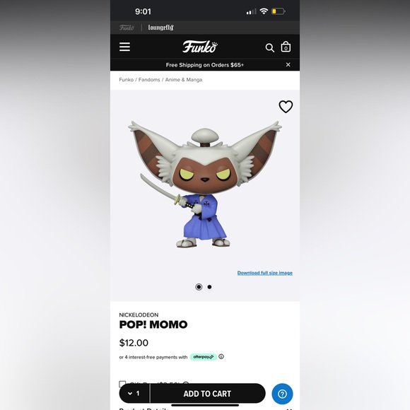 Samurai Momo Funko Pop - ATLA - NIB!!! - Picture 4 of 4